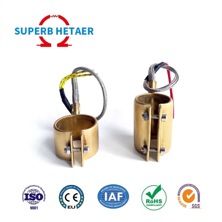 Riscaldatori elettrici a fascia con ugello sigillato in ottone